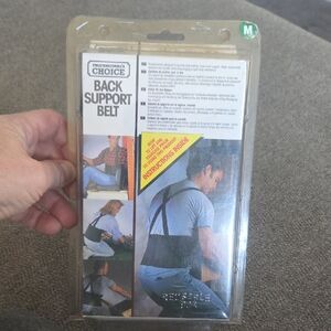 Black Back Support Belt Medium Size 32 To 38 Waist